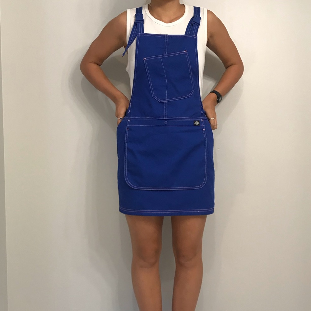 BLUE DICKIES OVERALL DRESS!!